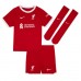 Liverpool Cody Gakpo #18 Koszulka Podstawowych Dziecięca 2023-24 Krótki Rękaw (+ Krótkie spodenki)